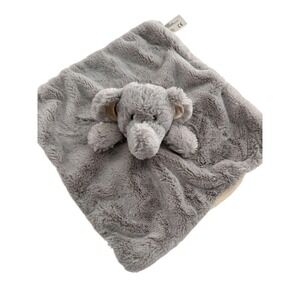 Kellytoy Elephant Plush Security Blanket Lovey 13" Gray Soft Baby Soothing c
